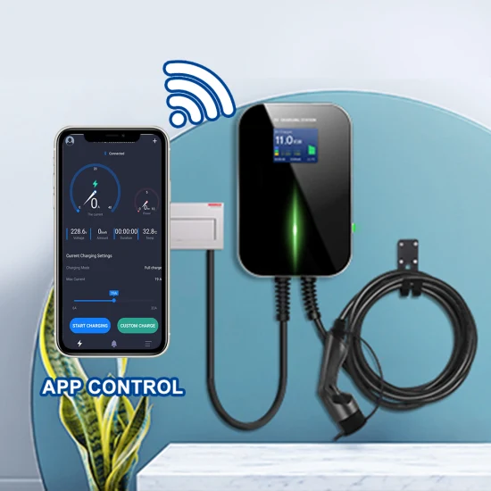 APP elétrico 22kw tipo 2 carregador de carro EV carregador Wallbox