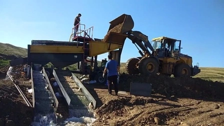 Areia mineral móvel diamante tantalite mineração de ouro panning máquina de lavar roupa